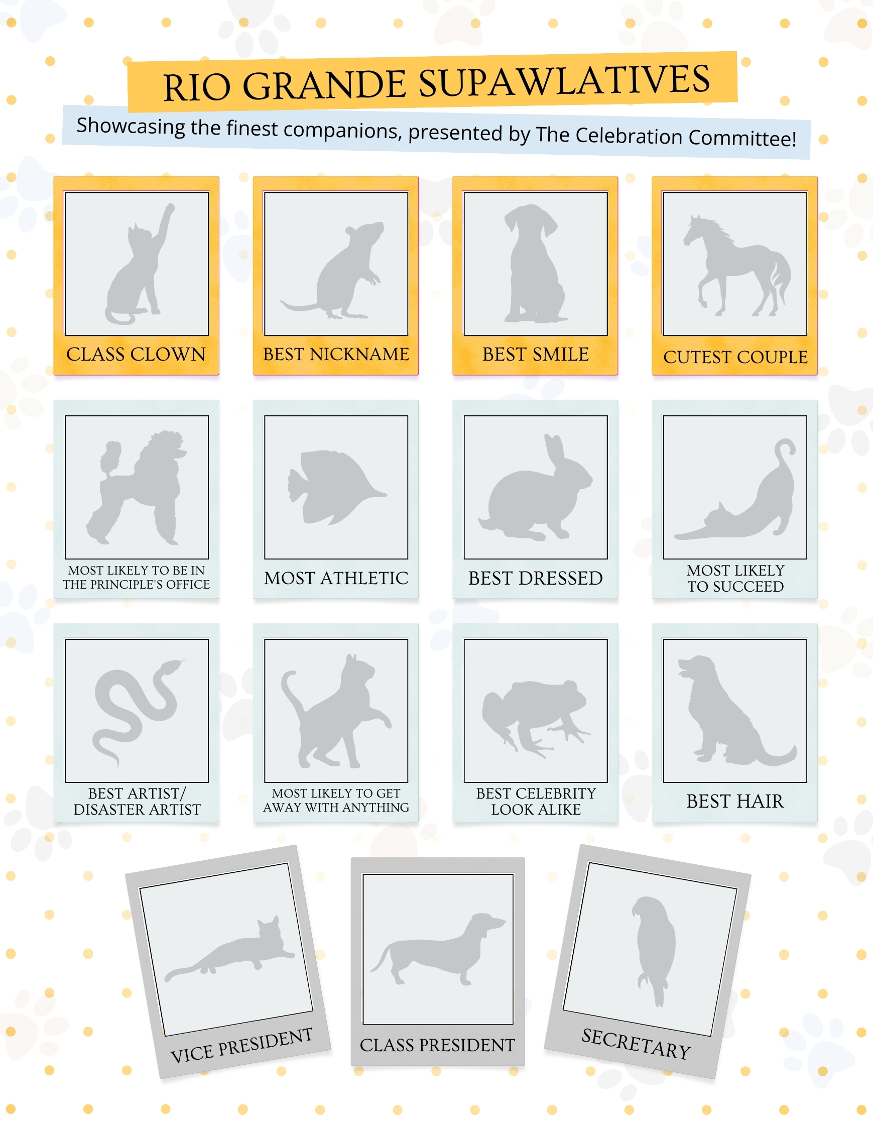 Supawlatives pet campaign graphic