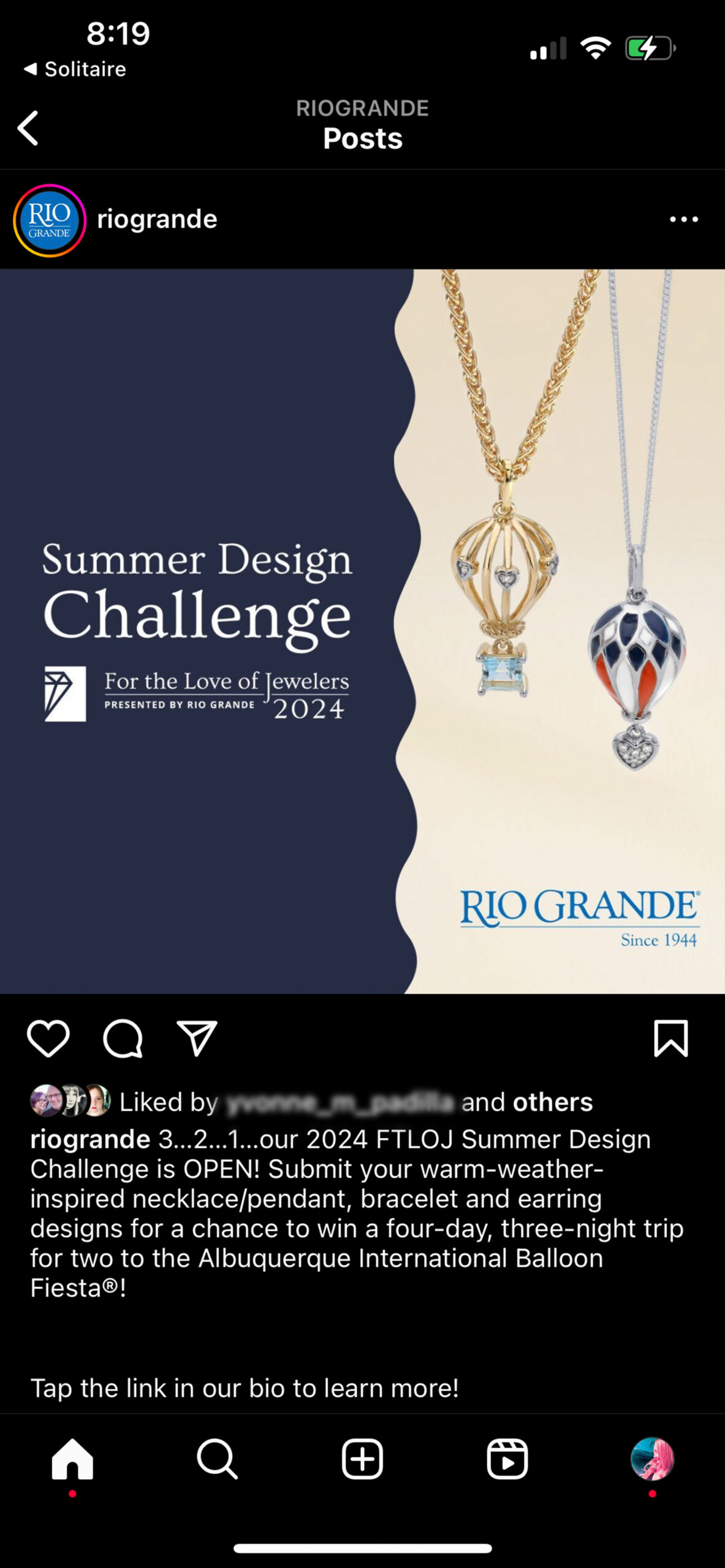 Instagram now open challenge post