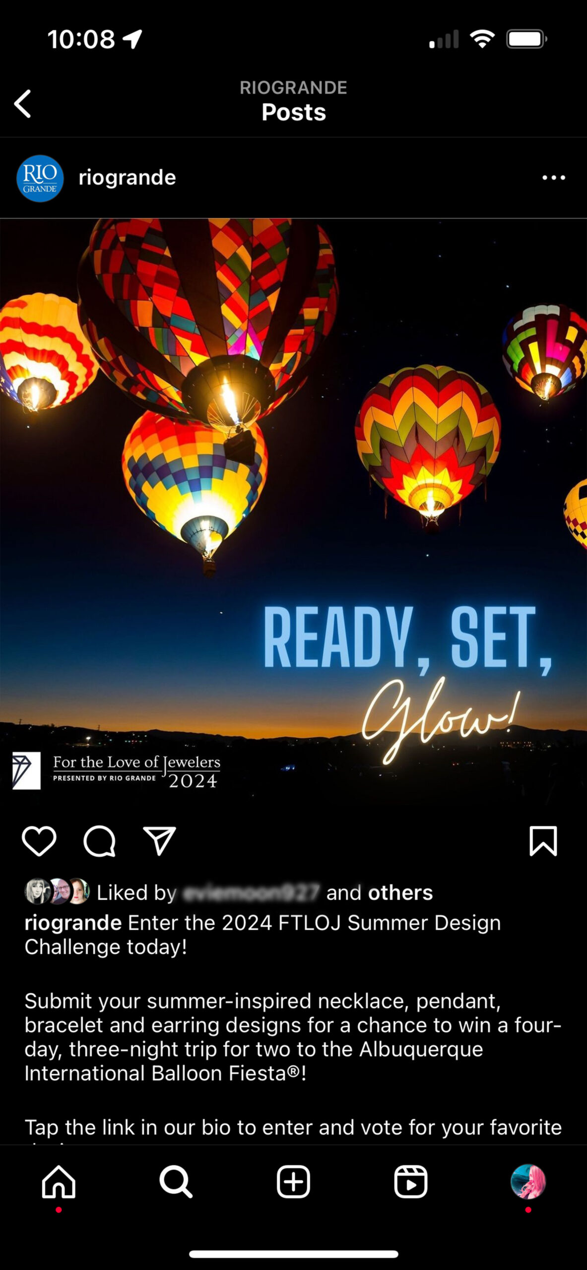 Instagram ready set glow campaign post