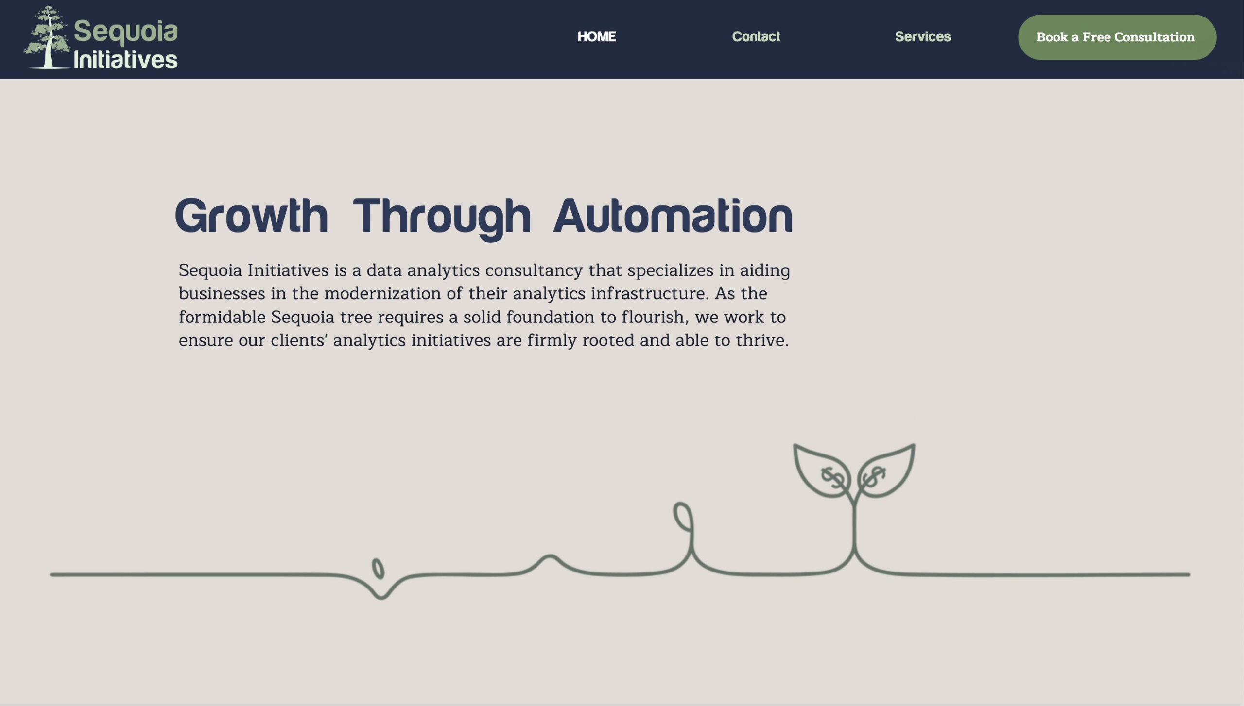Freelance website hero screen