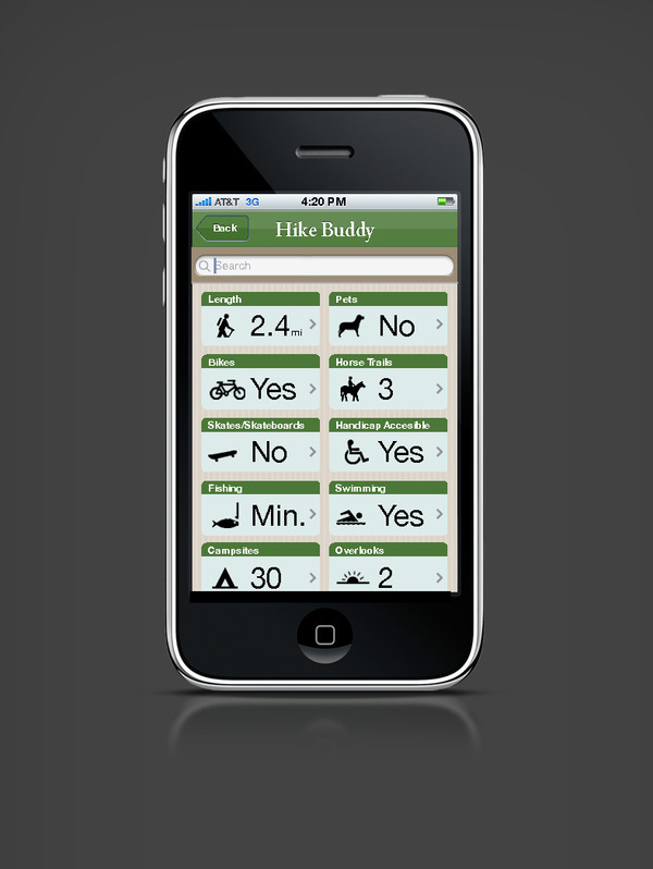 Hike Buddy interaction frame