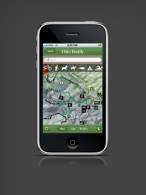 Hike Buddy UI exploration