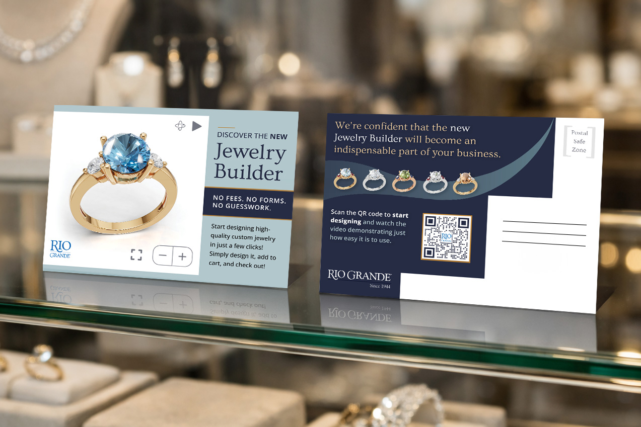 Jewelry Builder postcard iteration 2