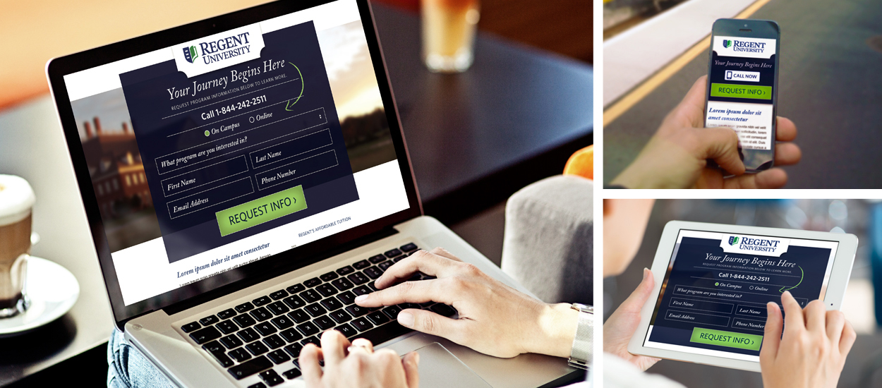 Banner ad campaign collage