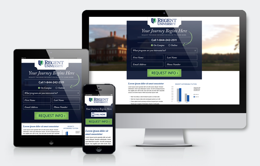 Responsive site Regent variation