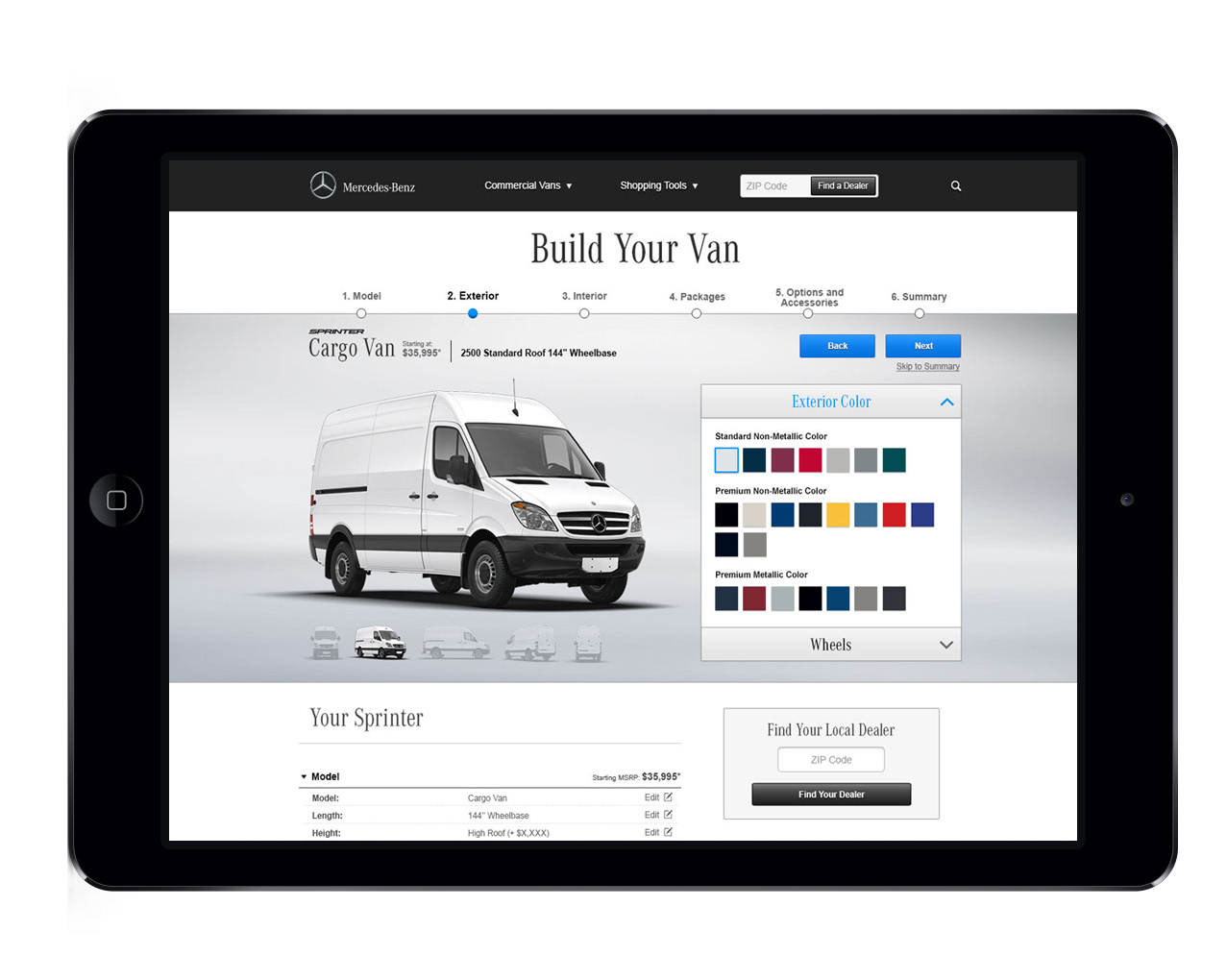 Mercedes-Benz Vans campaign frame two